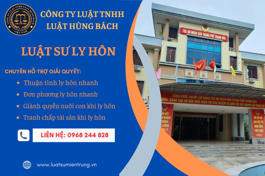 Luật Hùng Bách là đơn vi pháp ly hàng đầu về ly hôn ở Thanh Hóa